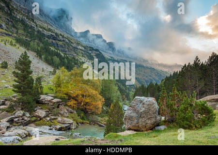 Ordesa y Monte Perdido Nationalpark, Huesca, Aragon, Spanien, Pyrenäen. Stockfoto