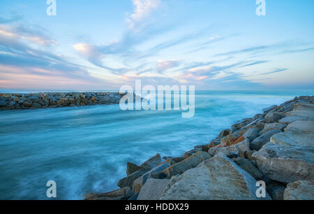 Molen South Carlsbad State Beach. Carlsbad, Kalifornien, USA. Stockfoto