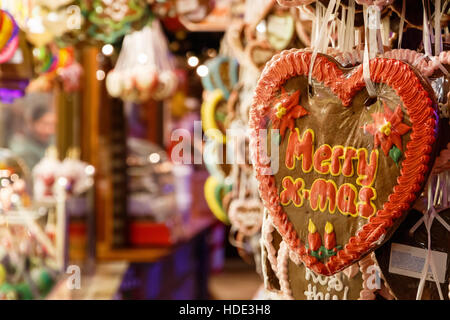 Süßwaren-Stall im Winter-Wunderland in London Stockfoto