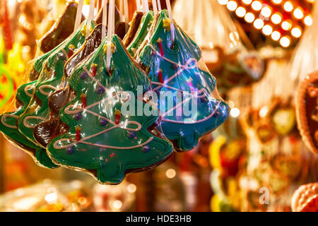 Süßwaren-Stall im Winter-Wunderland in London Stockfoto