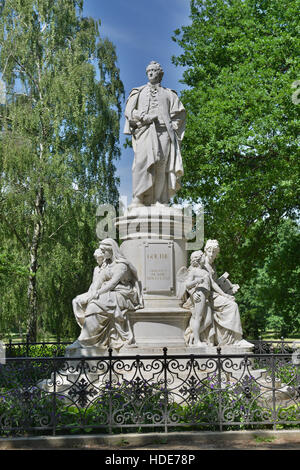 Denkmal, Johann Wolfgang von Goethe, Tiergarten, Mitte, Berlin, Deutschland Stockfoto