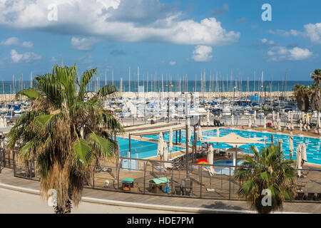 Gordon-Pool und Marina, Tel Aviv, Israel Stockfoto