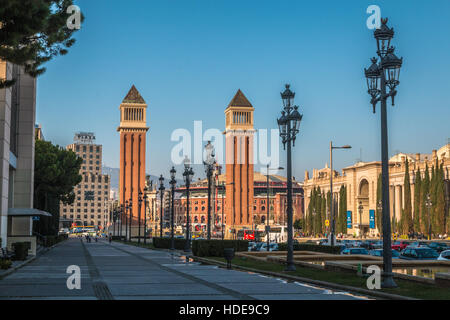 Venezianischen Türme in Barcelona Stockfoto