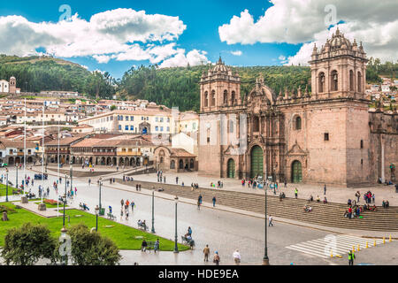 Kathedrale von Cusco in Peru Stockfoto