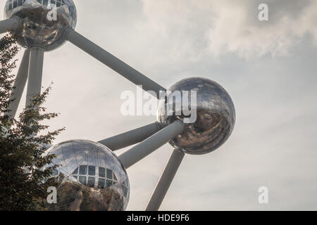 Das Atomium in Brüssel Belgien Stockfoto