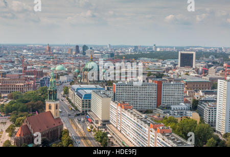 Panoramablick über Berlin in Deutschland Stockfoto