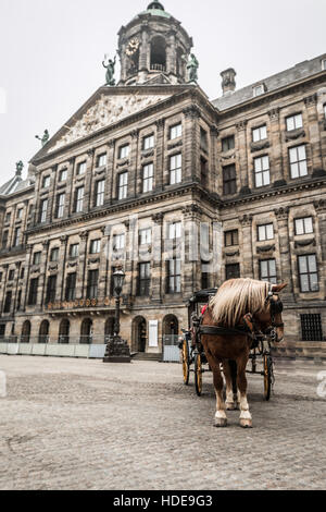 Dam Platz in Amsterdam Stockfoto