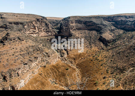 Dhofar-Gebirge Grand Canyon im Oman Salalah arabische Jeepsafari 2 Stockfoto