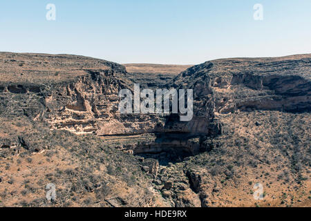 Dhofar-Gebirge Grand Canyon im Oman Salalah arabische Jeepsafari 4 Stockfoto