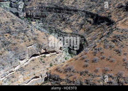 Dhofar-Gebirge Grand Canyon im Oman Salalah arabische Jeepsafari 5 Stockfoto