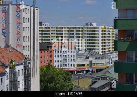 Wohnhaeuser, Neues Kreuzberger Zentrum, Kottbusser Tor, Kreuzberg, Berlin, Deutschland Stockfoto
