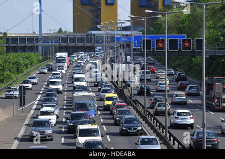 Stau, Stadtautobahn, Wilmersdorf, Berlin, Deutschland Stockfoto