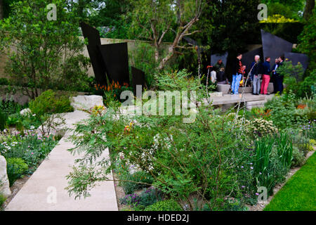 Chelsea Flower Show 2016.The Daily Telegraph Garten, Blume, Skulptur, Gartengestaltung, Ausstellung, fünftägige Veranstaltung, London SW3, GB Stockfoto