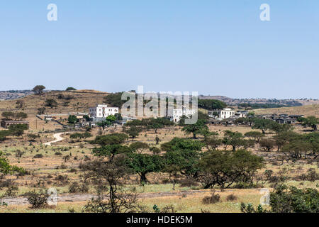 Dorfhäuser in der Nähe von Wadi Derbat Region in das Sultanat Oman Stockfoto