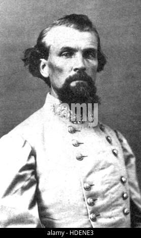 NATHAN BEDFORD Wald (1821-1877) uns Confererate Armee Kavallerie Kommandant und Klu Klux Klan-Mitglied, um 1864 Stockfoto