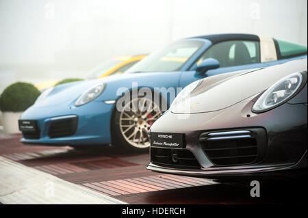 Porsche 911 "Exclusive Manufaktur" Sportwagen Stockfoto