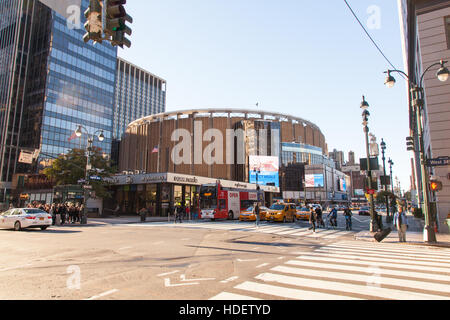 Madison Square Garden, MSG, 8th Avenue, Manhattan, New York City, Vereinigte Staaten von Amerika. Stockfoto