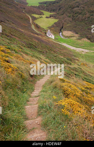 Blackpool Mill Cottage auf dem South West Coast Path in Devon Sonderangebot-2016 BBC-Serie "The Night Manager" Stockfoto