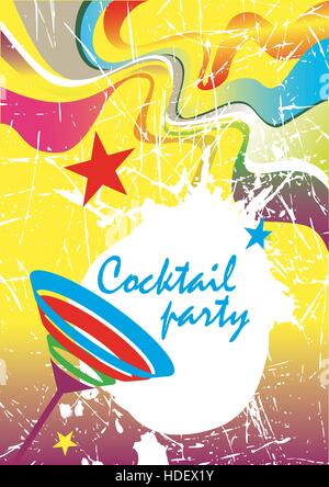 Cocktail-Party. Silvester banner Stock Vektor