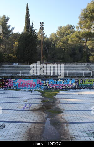 Luminy verlassene Schwimmbad in Marseille Stockfoto