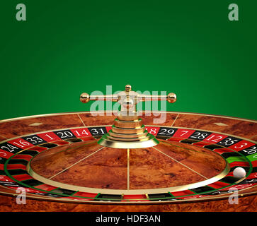 klassische Casino Roulette 3D-Rendering Stockfoto