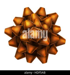 Orange Bogen Draufsicht. EPS 10 Stock Vektor