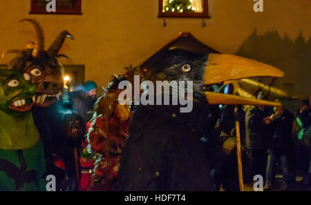 Grödig: Wilde Jagd Vom Untersberg (wilde Jagd): Charakter Rabe (Rabe), Flachgau, Salzburg, Österreich Stockfoto