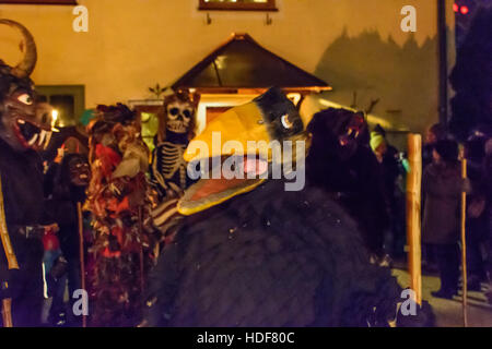 Grödig: Wilde Jagd Vom Untersberg (wilde Jagd): Charakter Rabe (Rabe), Flachgau, Salzburg, Österreich Stockfoto