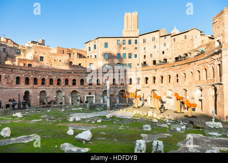Reisen Sie nach Italien - Trajan Markt des Trajan Forum in antiken Forum Romanum in Rom Stockfoto