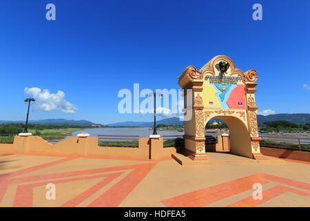 Goldenes Dreieck eine Fläche von drei Ländern von Südostasien-Myanmar, Laos und Thailand. Stockfoto