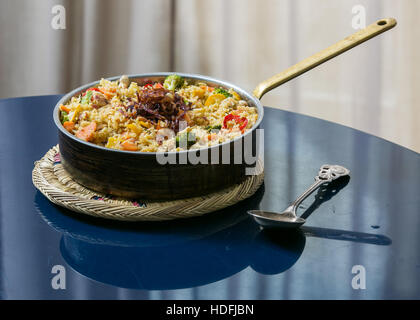 Ayurvedischen Speisen, Gemüse Biryani Stockfoto