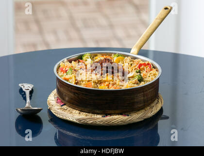 Ayurvedische Lebensmittel, Gemüse biryani Stockfoto