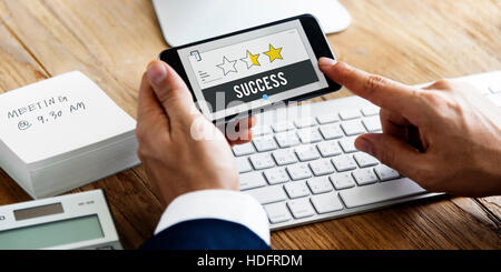 Leistungsfaehigen Lernkonzept Erfolg Training Stockfoto