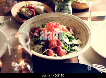 Restaurant chillen zurückhaltend elegante Lifestyle-Konzept Stockfoto