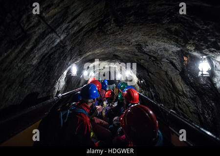 King Arthur Laybrinth, errichtet in einem ehemaligen Schieferbergwerk Corris, Snowdiona Nationa Park, Gwynedd, North Wales, UK Stockfoto