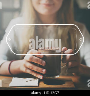 Abzeichen-Label namens Stempel Exemplar Tag Markenkonzept Stockfoto