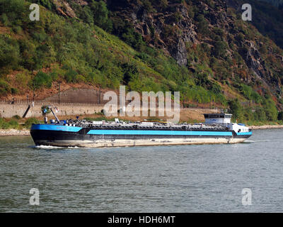 Aviso II (Schiff, 2005) ENI 04803830 auf dem Rhein bei Oberwesel pic2 Stockfoto