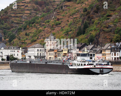 RP-Dordrecht (Schiff, 2013) auf dem Rhein in der Nähe von Sankt Goarhausen pic2 Stockfoto