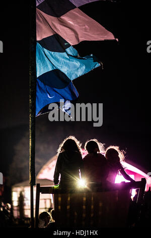 Die 2016 großen Tribut, Musikfestival am Stadtrand von Aberystwyth Wales UK, jedes Jahr am August Bank Holiday Wochenende. Stockfoto