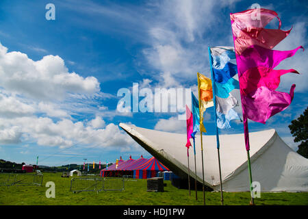 Die 2016 großen Tribut, Musikfestival am Stadtrand von Aberystwyth Wales UK, jedes Jahr am August Bank Holiday Wochenende. Stockfoto