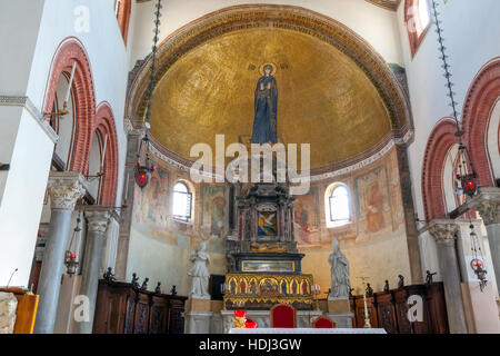 Apsis in Santa Maria und Donato Basilika in Murano Insel. Stockfoto