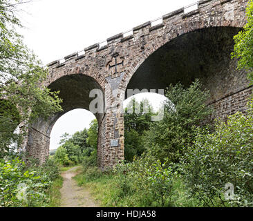 Kielder Eisenbahnviadukt erbaut 1862 als eine sieben Skew Arch Brudge, Northumberland, England, UK Stockfoto