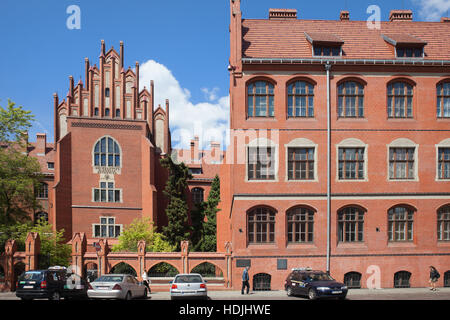 Collegium Maius der Nikolaus-Kopernikus-Universität in Torun, Polen, Neo-gotischen Architektur Stockfoto