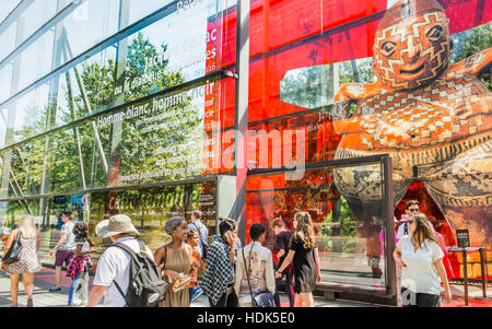 Musée du Quai branly, Eingangsbereich Stockfoto