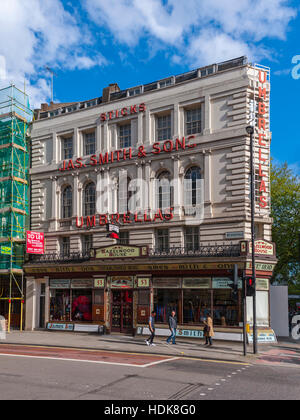 James Smith und Son Regenschirm und Spazierstock Hersteller und Einzelhändler in holburn London Stockfoto