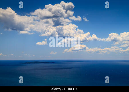 Kleine Insel Giannutri im Tyrrhenischen Meer vor der Küste von Toskana Italien Stockfoto