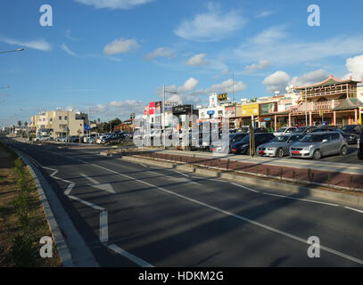 Die kürzlich aktualisierten Grab von der Kings Road in Kato Paphos, Paphos, Zypern. Stockfoto