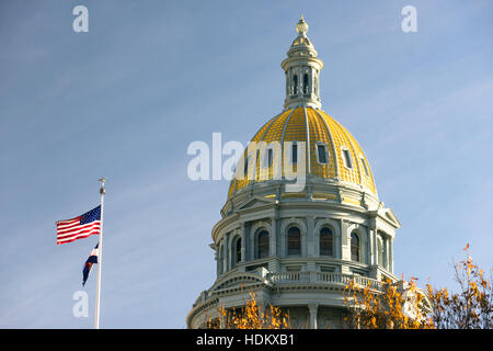 Denver Colorado Capital Building Government Kuppel-Architektur Stockfoto