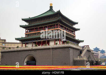 Glockenturm, Xian, Shaanxi, China Stockfoto