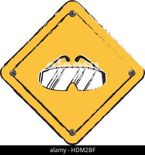 Bau-Straßenschild Stock Vektor
